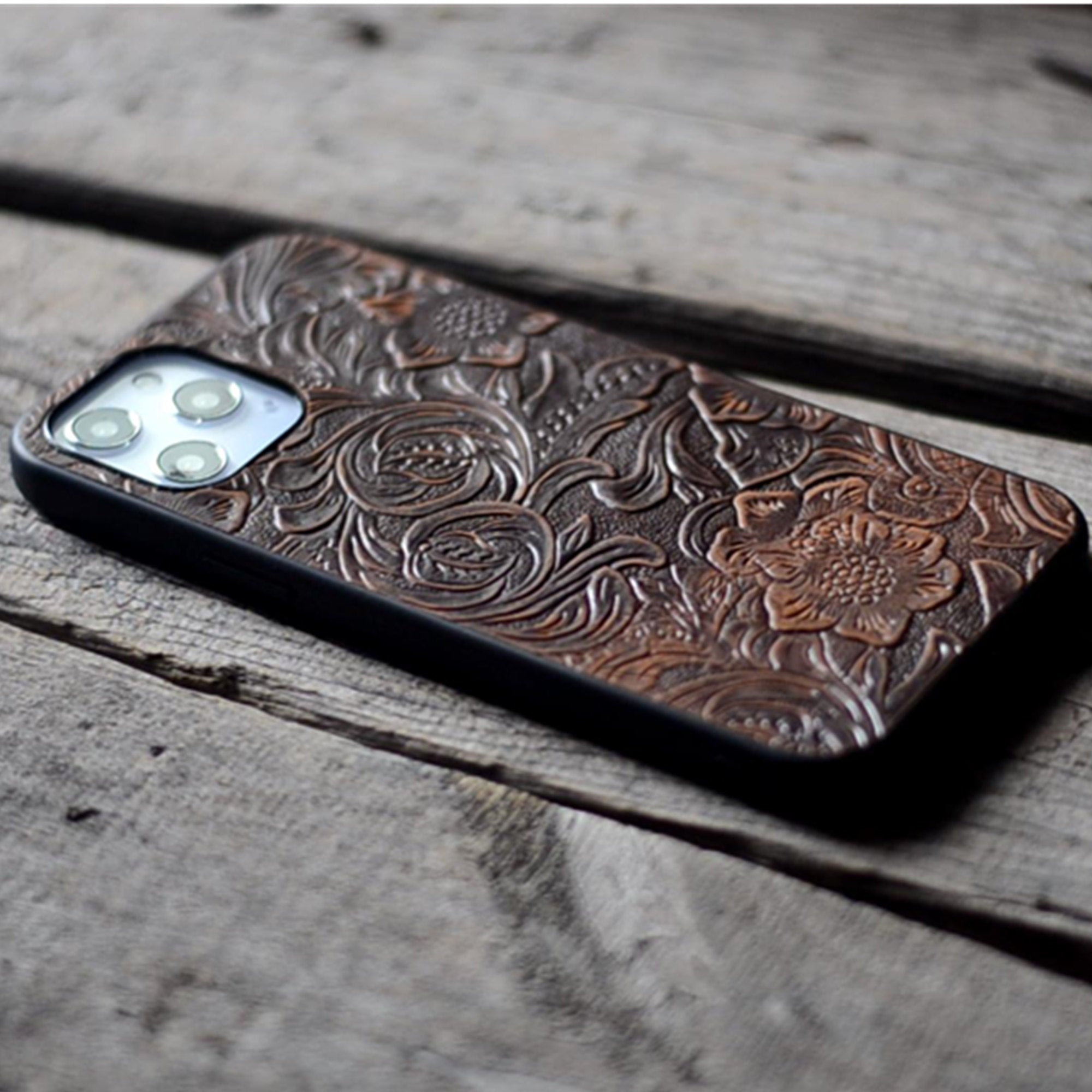 Leather iPhone case / cover - iPhone 12 & 11 ( Pro / Max / Mini